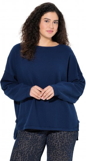 Ulla Popken Inverted Seam Long Sleeve Sweatshirt Navy - Džemperi un džemperi ar kapuci - 