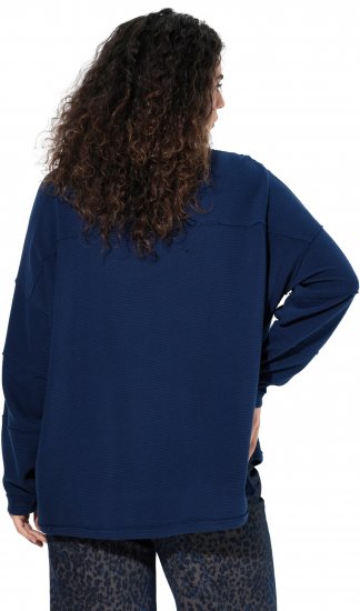 Ulla Popken Inverted Seam Long Sleeve Sweatshirt Navy - Džemperi un džemperi ar kapuci - 