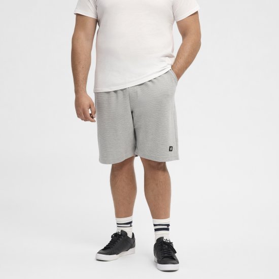 North Latitude Ottoman Sweatshorts Mid Grey - Sporta bikses un šorti - Sporta bikses un Sporta šorti - 2XL-12XL
