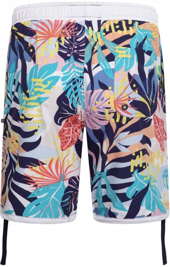 Kam Jeans 3018 Panelled Floral Swimshorts Navy - Peldbikses - Vīriešu liela izmēra peldšorti