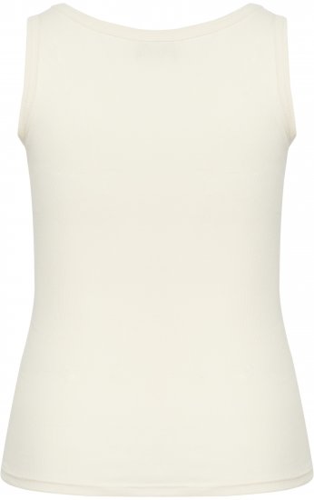 Kaffe Curve Carina Tops bez piedurknēm Chalk - T-krekli - 