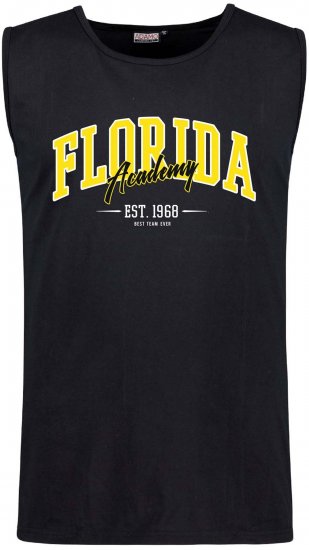 Adamo Motiv Florida Tank Top Black - Lielo vīriešu t-krekli bez piedurknēm - Lielo vīriešu t-krekli bez piedurknēm