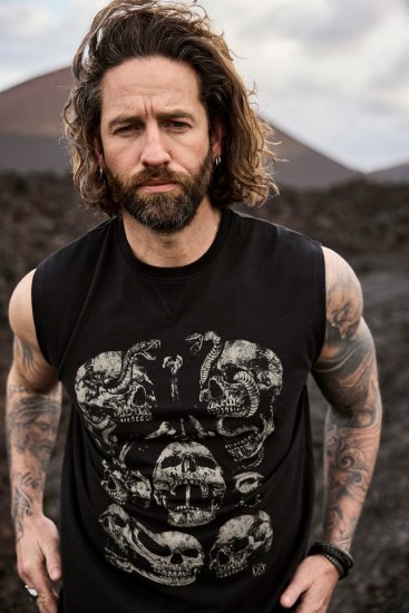 JP1880 Tanktop Skulls Black - T-krekli - T-krekli - 2XL-14XL