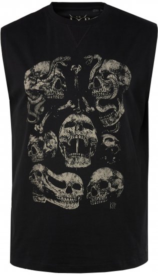 JP1880 Tanktop Skulls Black - T-krekli - T-krekli - 2XL-14XL