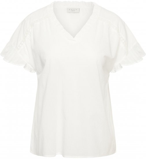 Kaffe Curve Valeria Top Chalk - Topi - 