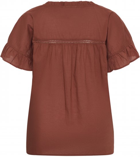 Kaffe Curve Valeria Top Henna Brown - Krekli un topi - 