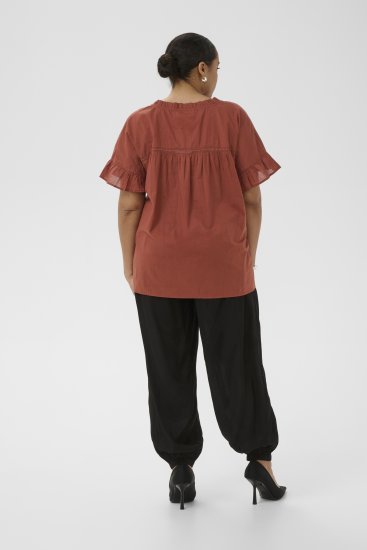 Kaffe Curve Valeria Top Henna Brown - Krekli un topi - 