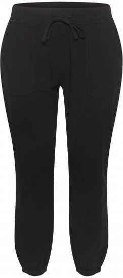 Kaffe Curve Nana Bikses Dziļi melna - Džinsi & Bikses Lielos Izmēros – Plus Size - 