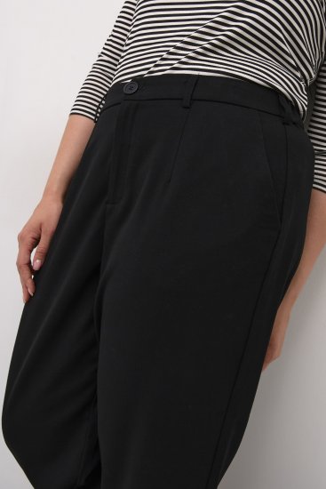 Kaffe Curve Merla Bikses Dziļi melna - Džinsi & Bikses Lielos Izmēros – Plus Size - 