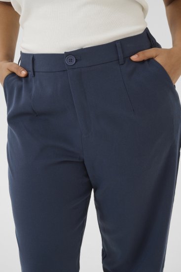 Kaffe Curve Merla Bikses Pusnakts jūras zilā - Džinsi & Bikses Lielos Izmēros – Plus Size - 