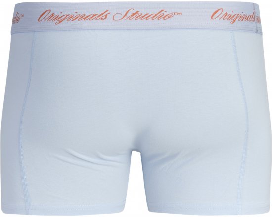 Jack & Jones Norrebro Solid Trunks 3-Pack Blue - Bokseršorti - Vīriešu lielie bokseru šorti