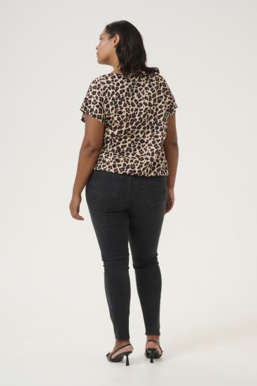 Kaffe Curve Sonna Stanley Tops Leoparda raksts - T-krekli - 