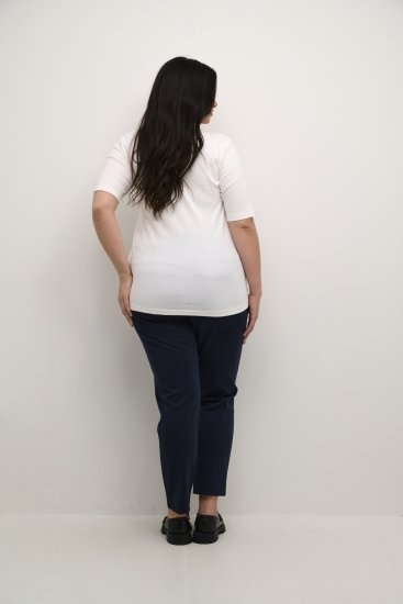 Kaffe Curve Carina T-krekls Chalk - T-krekli - 