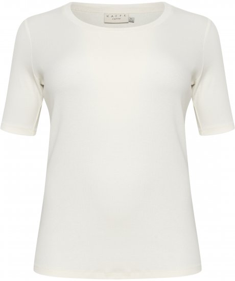 Kaffe Curve Carina T-krekls Chalk - T-krekli - 