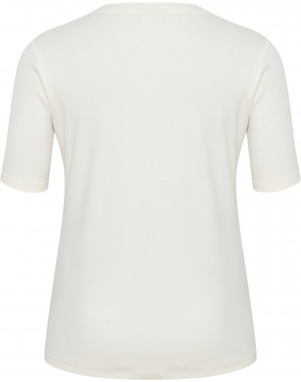 Kaffe Curve Carina T-krekls Chalk - T-krekli - 