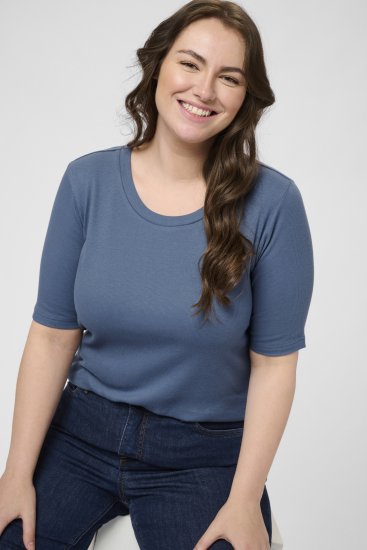 Kaffe Curve Carina T-Shirt Blue - T-krekli - 