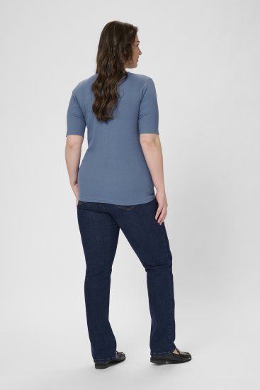 Kaffe Curve Carina T-Shirt Blue - T-krekli - 