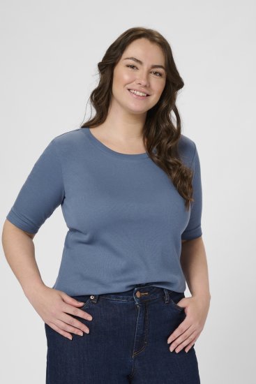 Kaffe Curve Carina T-Shirt Blue - T-krekli - 