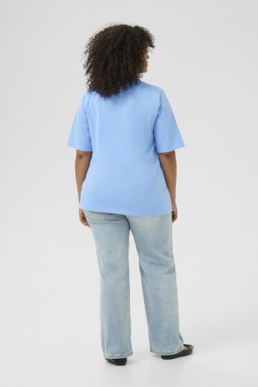 Kaffe Curve Frey T-Shirt Vista Blue - T-krekli - 