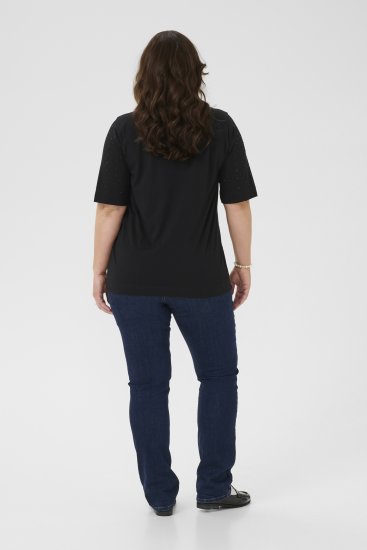 Kaffe Curve Phoelina T-Shirt Black - T-krekli - 