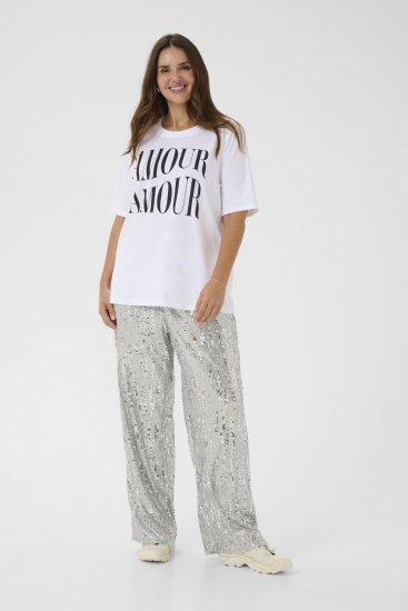 Kaffe Curve Chari T-Shirt Optical White - T-krekli - 