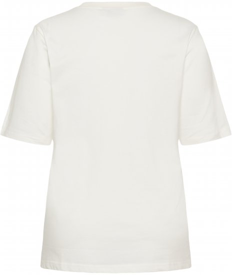 Kaffe Curve Chari T-Shirt Chalk - T-krekli - 