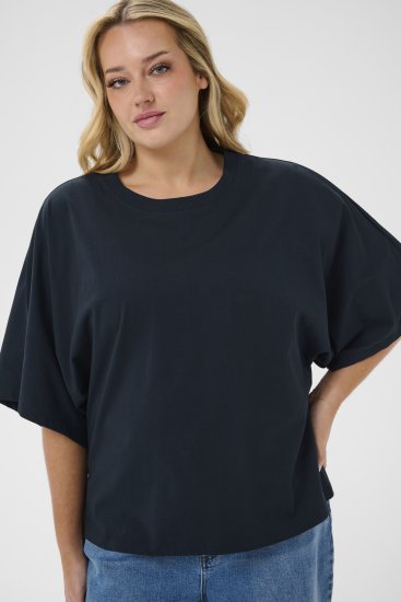 Kaffe Curve Stormi T-Shirt Navy - T-krekli - 
