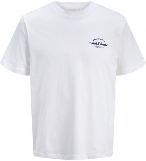 Jack & Jones Brandon T-Shirt White - T-krekli - T-krekli - 2XL-14XL