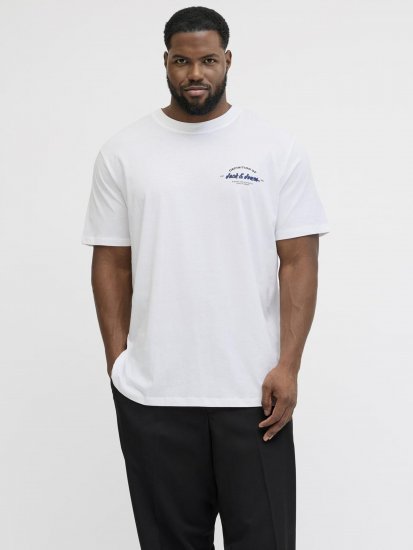 Jack & Jones Brandon T-Shirt White - T-krekli - T-krekli - 2XL-14XL