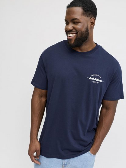 Jack & Jones Brandon T-Shirt Blue - T-krekli - T-krekli - 2XL-14XL