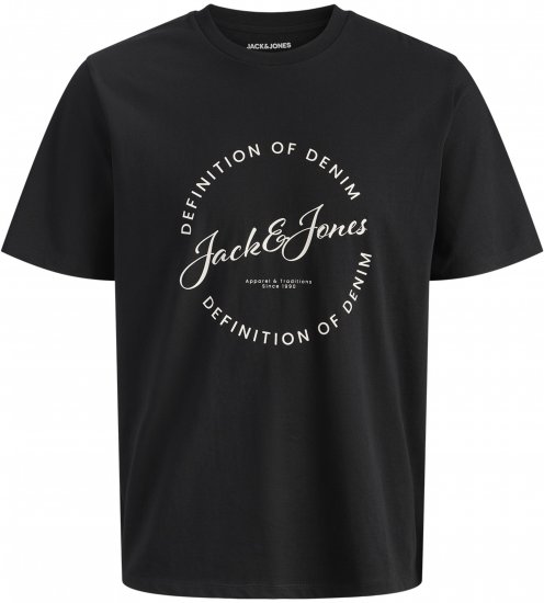 Jack & Jones Grayson T-krekls Melns - T-krekli - T-krekli - 2XL-14XL