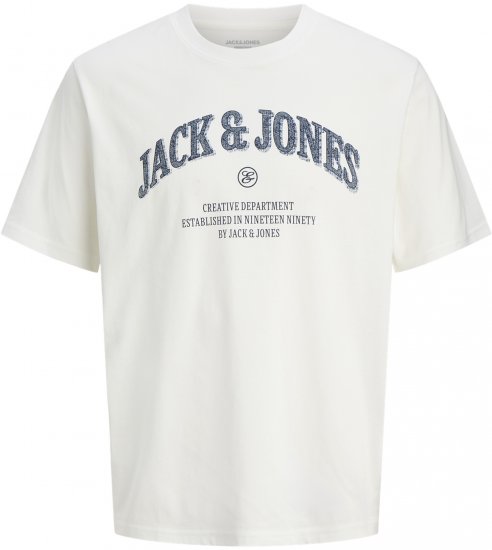 Jack & Jones Edenver T-Shirt White - T-krekli - T-krekli - 2XL-14XL