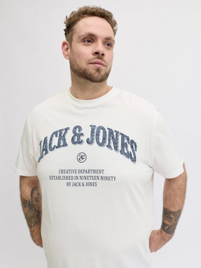 Jack & Jones Edenver T-Shirt White - T-krekli - T-krekli - 2XL-14XL