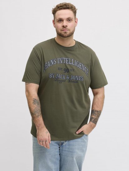 Jack & Jones Edenver T-Shirt Khaki - T-krekli - T-krekli - 2XL-14XL