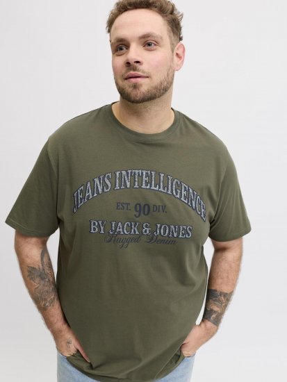 Jack & Jones Edenver T-Shirt Khaki - T-krekli - T-krekli - 2XL-14XL