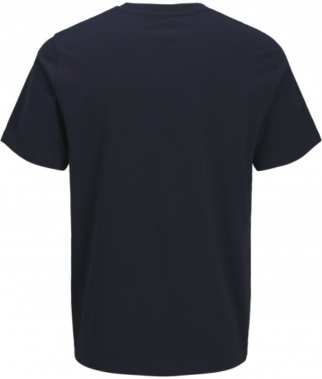 Jack & Jones King Crew Neck T-Shirt Navy - Lielo vīriešu t-krekli ar apdruku - Lielo vīriešu t-krekli ar apdruku