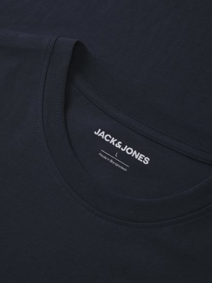 Jack & Jones King Crew Neck T-Shirt Navy - Lielo vīriešu t-krekli ar apdruku - Lielo vīriešu t-krekli ar apdruku