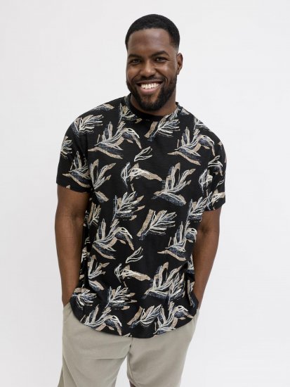 Jack & Jones Montauk T-Shirt Black - T-krekli - T-krekli - 2XL-14XL