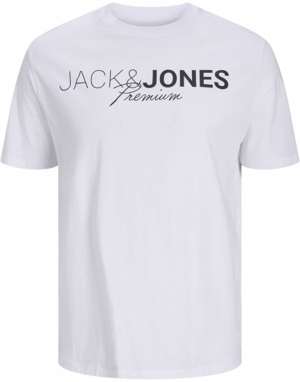 Jack & Jones Blaneo Short Sleeve T-Shirt White - T-krekli - T-krekli - 2XL-14XL