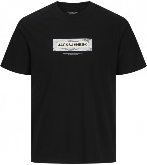 Jack & Jones Breeze Branded T-Shirt Black - T-krekli - T-krekli - 2XL-14XL
