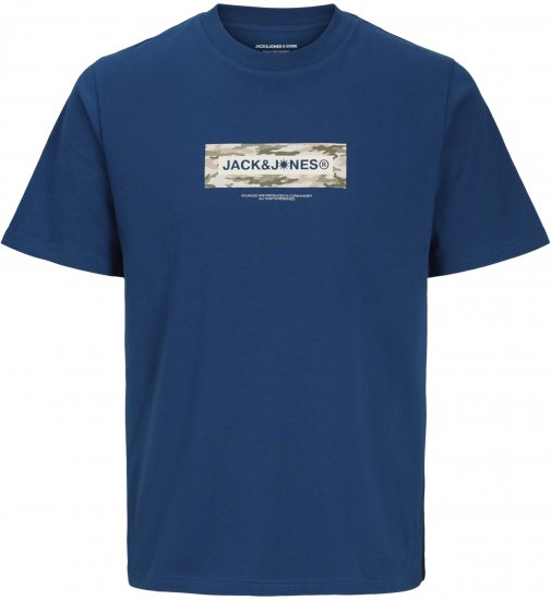 Jack & Jones Breeze Branded T-Shirt Blue - T-krekli - T-krekli - 2XL-14XL