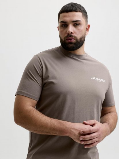 Jack & Jones Oscar T-Shirt Grey - Lielo vīriešu t-krekli ar apdruku - Lielo vīriešu t-krekli ar apdruku