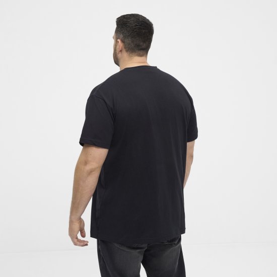 North Latitude 53333 Grid Printed T-Shirt Black - T-krekli - T-krekli - 2XL-14XL