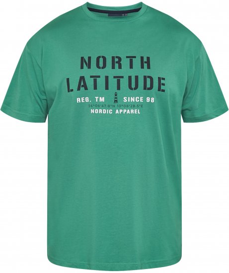 North Latitude 61135 T-Krekls Ar Apdruku Zaļš - T-krekli - T-krekli - 2XL-14XL