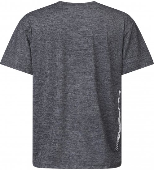 North Latitude 61160 Cool Effect T-Krekls Ar Īsām Piedurknēm Tumši/Gaiši Pelēks Melanžs - T-krekli - T-krekli - 2XL-14XL