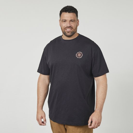 North Latitude 61316 T-Krekls Ar Apdruku Melns - T-krekli - T-krekli - 2XL-14XL