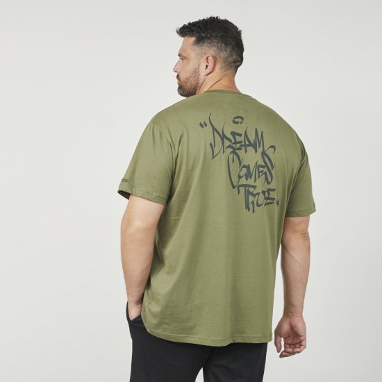 North Latitude 61320 T-Krekls Ar Apdruku Uz Muguras Olīvzaļš - T-krekli - T-krekli - 2XL-14XL