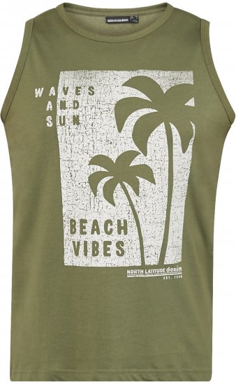 North Latitude 61321 Krekls Bez Piedurknēm Olīvzaļš - T-krekli - T-krekli - 2XL-14XL
