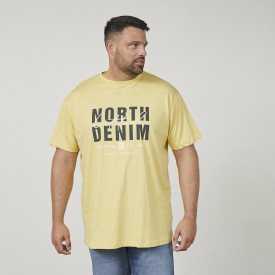 North Latitude 61335 T-Krekls Slub Ar Apdruku Kukurūza - T-krekli - T-krekli - 2XL-14XL