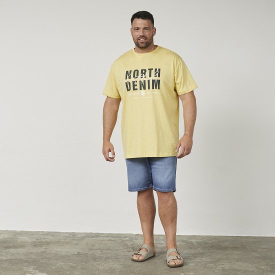 North Latitude 61335 T-Krekls Slub Ar Apdruku Kukurūza - T-krekli - T-krekli - 2XL-14XL
